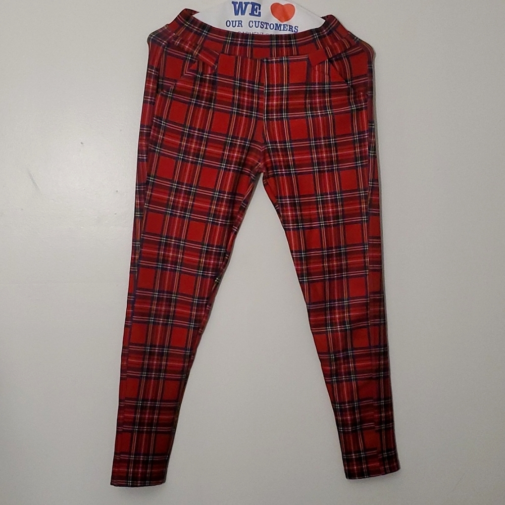 Inderno Plaid Elastic Pants